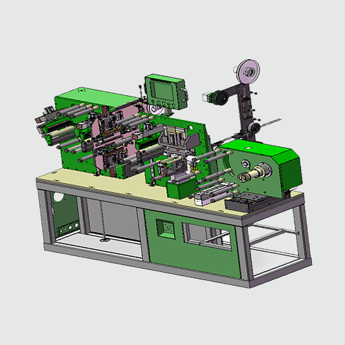 Cylindrical Battery Cathode Twice Gluing Automatic Sheeting Machine