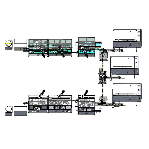 18650 fully automatic double station winding assembly line